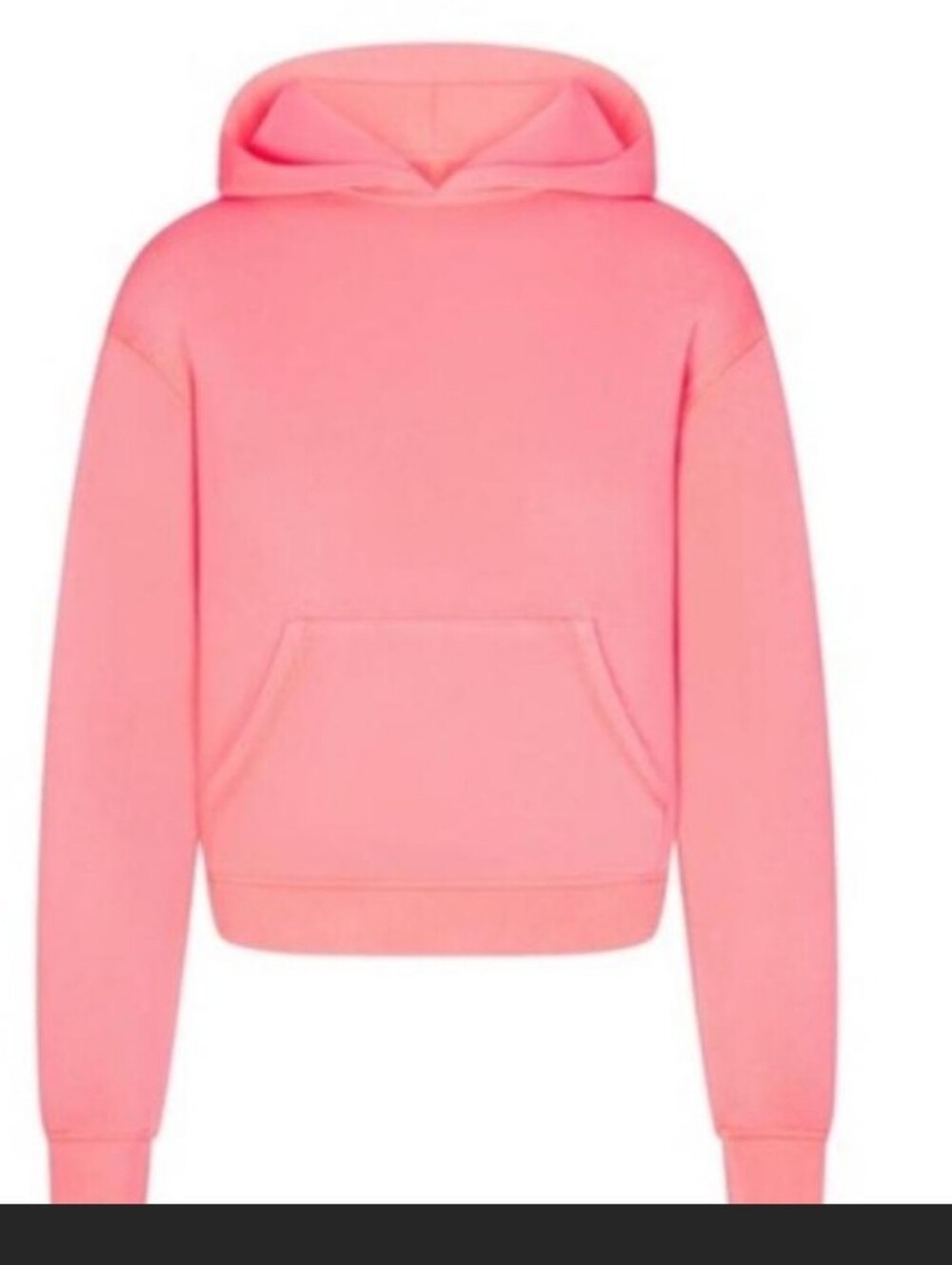 Skims Women's Pink Hooded Pullover Sweatshirt